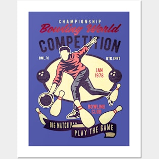 Bowling World Competition big match Posters and Art